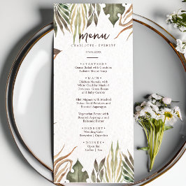 Tropisch Hawaïaans Bloemen & Kokosnoot bruiloft Me Menu