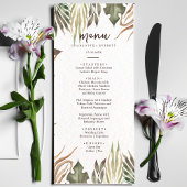 Tropisch Hawaïaans Bloemen & Kokosnoot bruiloft Me Menu