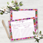 Tropisch Hawaïaans bloemenpatroonrecept Kaart