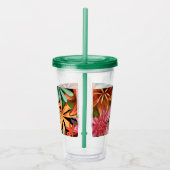 tropisch/Hawaïaans/bloemig/bloem Acryl Drinkbeker (Rechts)