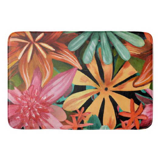 tropisch/Hawaïaans/bloemig/bloem Badmat (Voorkant)