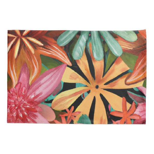 tropisch/Hawaïaans/bloemig/bloem Kussensloop (Achterkant)