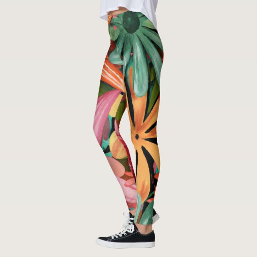 tropisch/Hawaïaans/bloemig/bloem Leggings (Links)