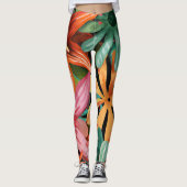 tropisch/Hawaïaans/bloemig/bloem Leggings (Voorkant)