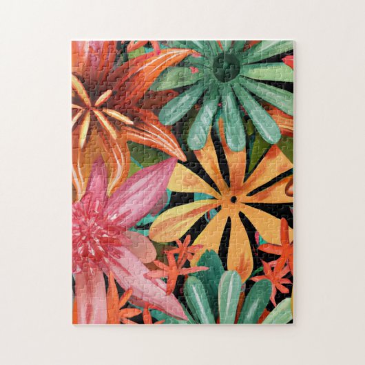 tropisch/Hawaïaans/bloemig/bloem Legpuzzel (Verticaal)