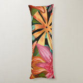 tropisch/Hawaïaans/bloemig/bloem Lichaamskussen (Achterkant (Verticaal))