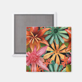 tropisch/Hawaïaans/bloemig/bloem Magneet (Voorkant / Achterkant)