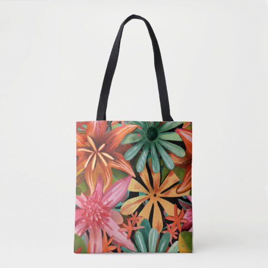 tropisch/Hawaïaans/bloemig/bloem Tote Bag (Voorkant)