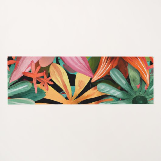 tropisch/Hawaïaans/bloemig/bloem Yogamat (Achterkant (horizontaal))