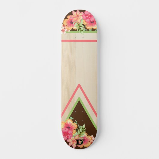 Tropisch Hawaïaans geïnspireerd dd merk Persoonlijk Skateboard (Voorkant)