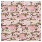 , tropisch, Hawaïaans geïnspireerd roze Stof (Swatch)