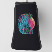 Tropisch/Hawaiaans neon strand Golfheadcover (Draai 90)
