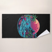 Tropisch/Hawaïaans neonstrand Badhanddoek (Badhanddoek)