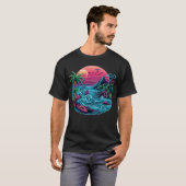 Tropisch/Hawaïaans neonstrand T-shirt (Voorkant volledig)