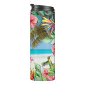 Tropisch Hawaïaans Paradijs Bloemen Thermosbeker (Geroteerd rechts)