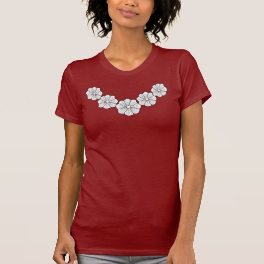 Tropisch Hawaïaans T-shirt voor vrouwen (Voorkant)
