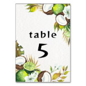 Tropisch Hawaïaans tabelnummer Kaart (Voorkant)