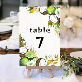 Tropisch Hawaïaans tabelnummer Kaart