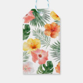 Tropisch Hawaiaans verjaardagsfeestje cadeautag Cadeaulabel (Achterkant)