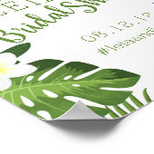 Tropisch Hawaïaans Vrijgezellenfeest Poster (Hoek)