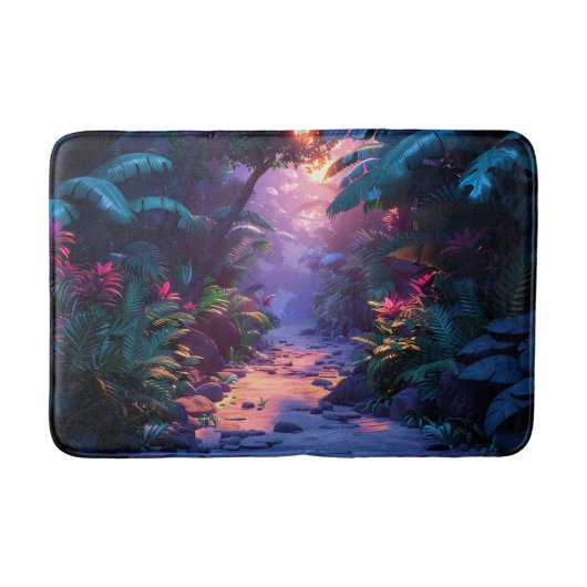 Tropisch Hawaïaans Wandelpad  Badmat (Voorkant)