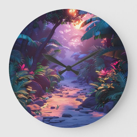 Tropisch Hawaiaans Wandelpad  Grote Klok (Voorkant)