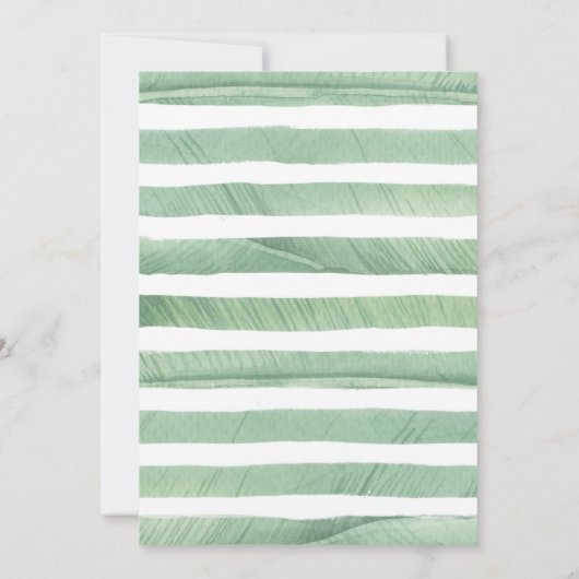 Tropisch Hawaiaans Wild Strand Meisje Eerste Verja Kaart (Achterkant)