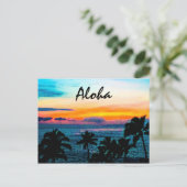 Tropisch Hawaii Aloha Briefkaart (Staand voorkant)