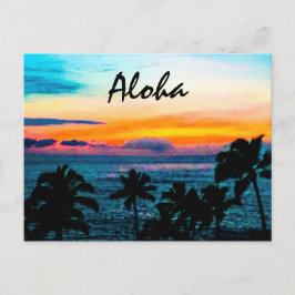 Tropisch Hawaii Aloha Briefkaart