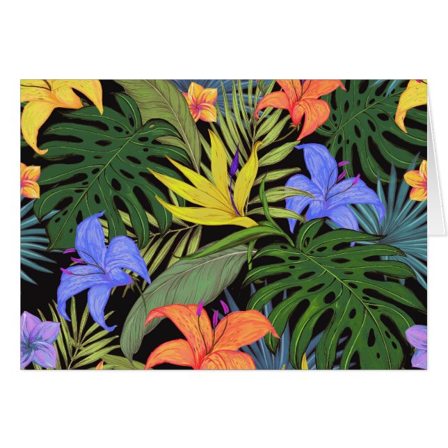 Tropisch Hawaii Aloha Flower Graphic (Voorkant Horizontaal)