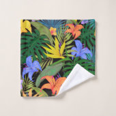 Tropisch Hawaii Aloha Flower Graphic Bad Handdoek (Wasdoekje)