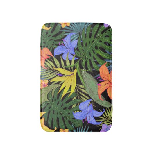 Tropisch Hawaii Aloha Flower Graphic Badmat (Voorkant Verticaal)