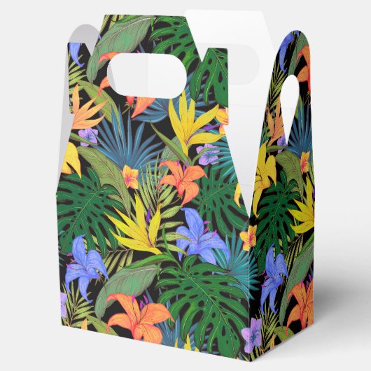 Tropisch Hawaii Aloha Flower Graphic Bedankdoosjes (Geopend)