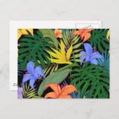 Tropisch Hawaii Aloha Flower Graphic Briefkaart (Voorkant / Achterkant)