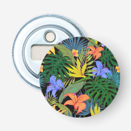 Tropisch Hawaii Aloha Flower Graphic Button Flesopener