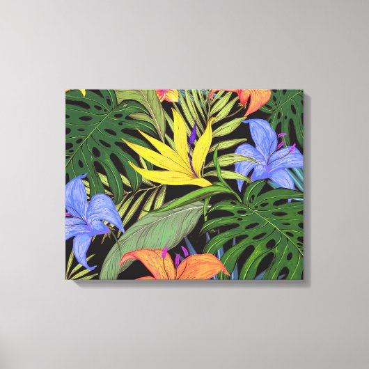 Tropisch Hawaii Aloha Flower Graphic Canvas Afdruk (Voorkant)
