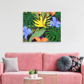 Tropisch Hawaii Aloha Flower Graphic Canvas Afdruk (Insitu (Woonkamer))