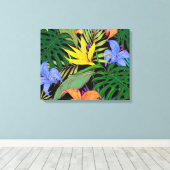 Tropisch Hawaii Aloha Flower Graphic Canvas Afdruk (Insitu (Houten vloer))