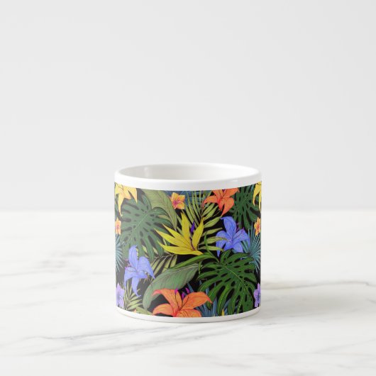 Tropisch Hawaii Aloha Flower Graphic Espresso Kop (Voorkant)