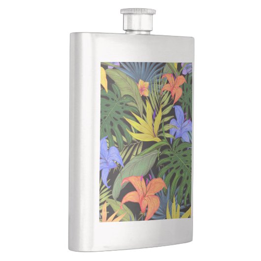 Tropisch Hawaii Aloha Flower Graphic Flacon (Rechts)