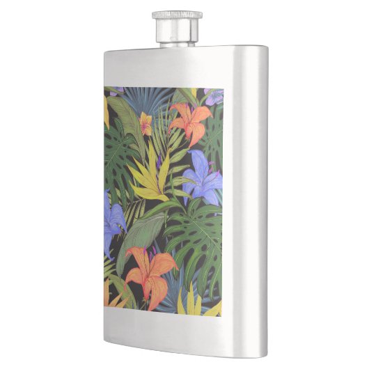 Tropisch Hawaii Aloha Flower Graphic Flacon (Links)
