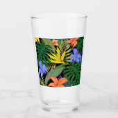 Tropisch Hawaii Aloha Flower Graphic Glas (Voorkant)