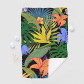 Tropisch Hawaii Aloha Flower Graphic Golfhanddoek (Insitu)