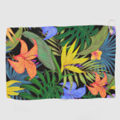 Tropisch Hawaii Aloha Flower Graphic Golfhanddoek (Horizontaal)