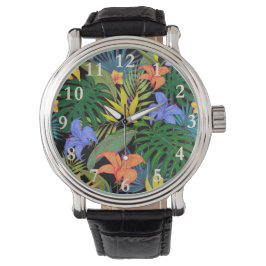 Tropisch Hawaii Aloha Flower Graphic Horloge