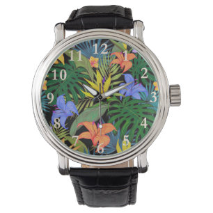 Tropisch Hawaii Aloha Flower Graphic Horloge