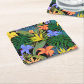 Tropisch Hawaii Aloha Flower Graphic Kartonnen Onderzetters (Schuin)