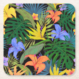 Tropisch Hawaii Aloha Flower Graphic Kartonnen Onderzetters