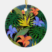 Tropisch Hawaii Aloha Flower Graphic Keramisch Ornament (Voorkant)