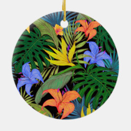 Tropisch Hawaii Aloha Flower Graphic Keramisch Ornament